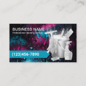 水滴モダンプロフェッショナル清掃業 名刺 (正面)