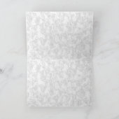 水滴下Daffodilグリーティングカード カード (内部)