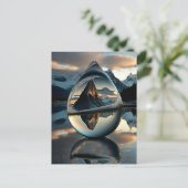 水滴凍っていはがき シーズンポストカード (スタンド正面)