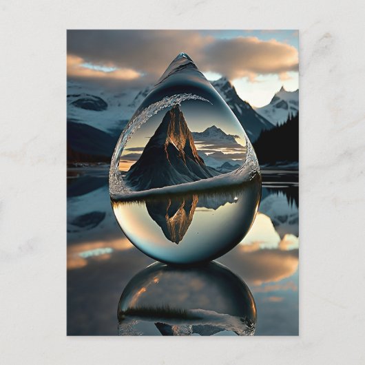 水滴凍っていはがき シーズンポストカード (正面)