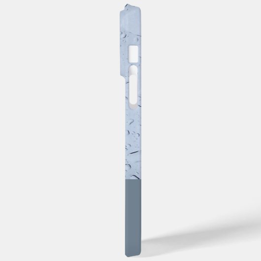 水滴抽象芸術モノグラムイニシャルグレイカスタム Case-Mate iPhoneケース (裏面 / 左)