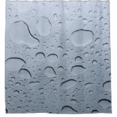 水滴抽象芸術滴結晶パタ澄んーン シャワーカーテン (正面)