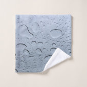 水滴抽象芸術結晶パタ澄んーン バスタオルセット (ウォッシュタオル)