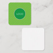 水滴模様の葉 スクエア名刺 (正面/裏面)