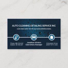 水滴特別アイコン洗縁ど車の車器 名刺