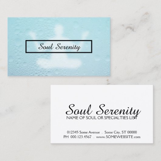 水滴瞑想 名刺 (正面/裏面)