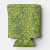 水滴緑葉自然模様 缶クーラー (裏面)