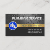 水滴金ゴールド水栓層 名刺 (正面)