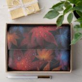 水滴鮮やか付き秋のメ離れデメの 薄葉紙 (ギフト)