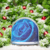 水滴鮮やか付き青バラ (クリスマス)