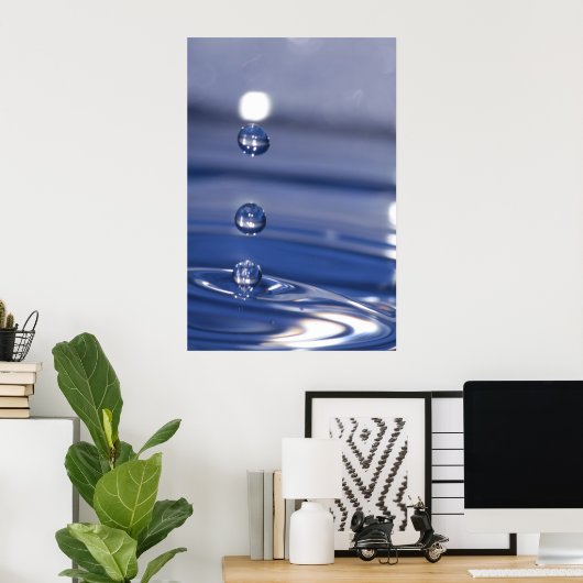 水滴 ポスター (ホームオフィス)