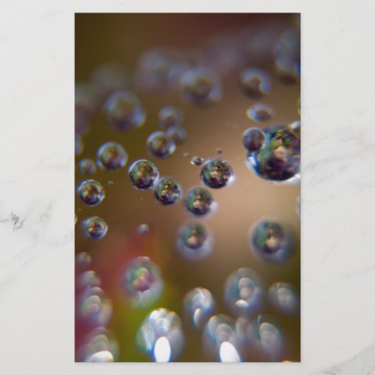 水滴 – 作動中の水 便箋 (正面)