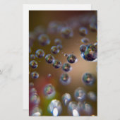 水滴 – 作動中の水 便箋 (正面/裏面)