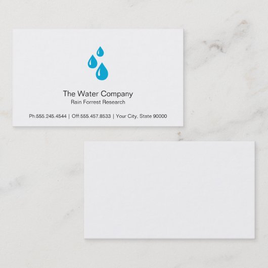 水滴 名刺 (正面/裏面)