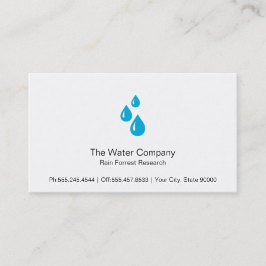 水滴 名刺 (正面)