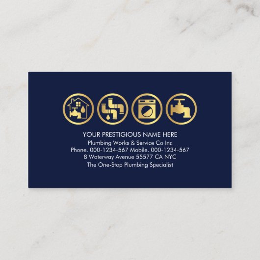 水滴（青） 名刺 (裏面)