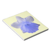 水滴Daffodilブルーメモ帳 ノートパッド (アングル)