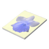 水滴Daffodilブルーメモ帳 ノートパッド (回転)