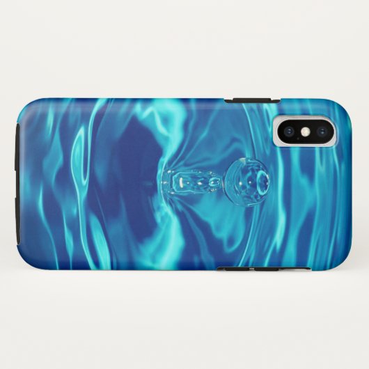 水滴iPhone Xタフな電話ケース Case-Mate iPhoneケース (裏面(横))