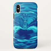 水滴iPhone Xタフな電話ケース Case-Mate iPhoneケース (裏面)