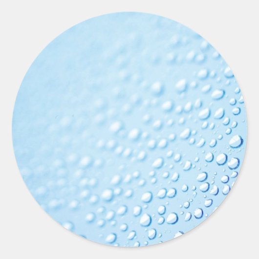 水滴Rain Wet Macro写真抽象芸術夏 ラウンドシール (正面)