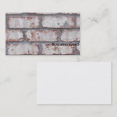水漆喰を塗られたレンガ壁 名刺 (正面/裏面)