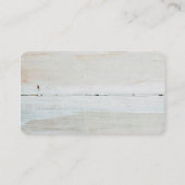水漆喰を塗られた納屋の木製の白いWoodgrain 名刺 (裏面)