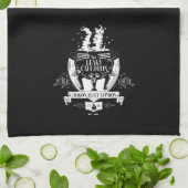 水漏れ釜™ショップグラフィック キッチンタオル (折り畳み)