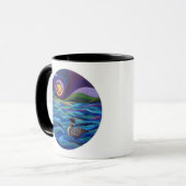 水潜り鳥が付いているマグ マグカップ (正面左)