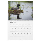 水潜り鳥のカレンダー カレンダー (2月 2027)