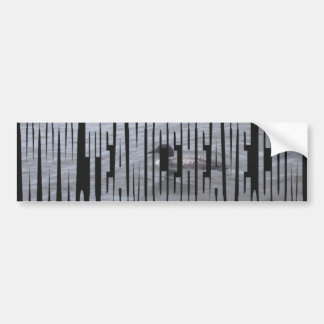 水潜り鳥のバンパーステッカー バンパーステッカー