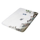 水潜り鳥のブルーバードの鳥の野性生物動物のバス・マット バスマット (アングル)