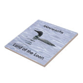 水潜り鳥のミネソタの土地 タイル (側面)