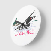 水潜り鳥atic ラウンド壁時計 (傾斜)