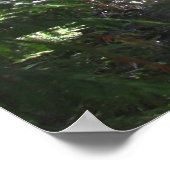 水澄ん川プリントと聖なる書物、 経典詩 ポスター (角)