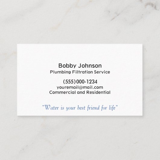 水濾過業務用カード 名刺 (裏面)
