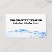 水濾過業務用カード 名刺 (正面)