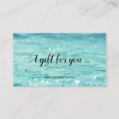 水火花美しいスパギフト証明書カード 割引カード (正面)