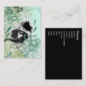 "水火"のぽっちゃりしたカード 名刺 (正面/裏面)