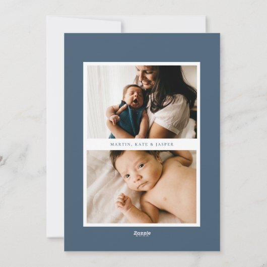 水点々のある色フレームHanukkahフォトホリデー シーズンカード (裏面)