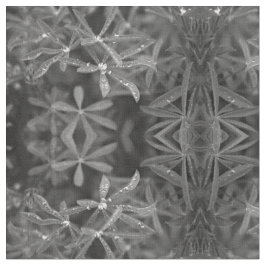 水点々のある葉 ファブリック