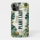 水熱狂する色の植物レディタイポグラフィバナー Case-Mate iPhoneケース (裏)