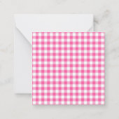 水牛のプレイドパーソナライズされたギフト囲いカード ノートカード (裏面)