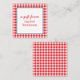 水牛のプレイドパーソナライズされたギフト囲いカード ノートカード