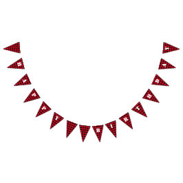 水牛のプレイド バンティングフラッグ