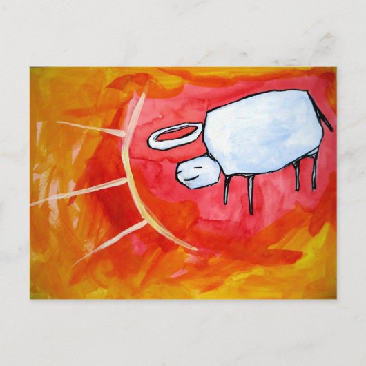 水牛の太陽 ポストカード (正面)