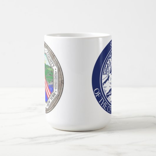 水牛の市印/エリー郡の印 コーヒーマグカップ (中央)