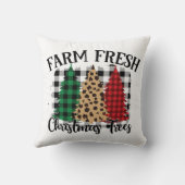 水牛の格子柄とヒョウ柄のキストマの木 クッション (裏面)