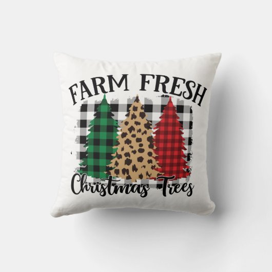 水牛の格子柄とヒョウ柄のキストマの木 クッション (裏面)