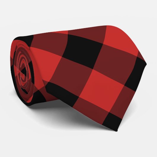 水牛の格子模様のネクタイ ネクタイ (ロール)